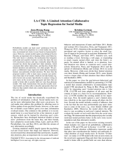 LA-CTR: A Limited Attention Collaborative Topic