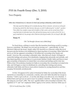 FYS 16: Fourth Essay (Dec. 5, 2010)