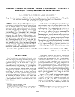 Evaluation of Sodium Bicarbonate, Chloride, or