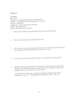 Grendel Chs. 9-12 Study Guide