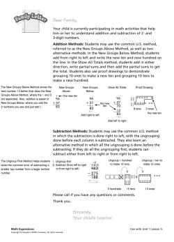 Unit 1, Lesson 5