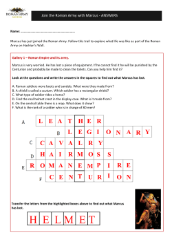 Join the Roman Army with Marcus answers