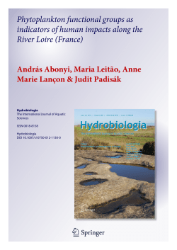 Phytoplankton functional groups as indicators of human impacts