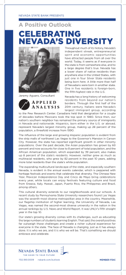 October 2015 - Nevada State Bank