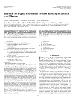Beyond the Signal Sequence: Protein Routing in Health and Disease