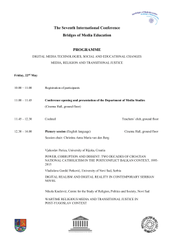 The Seventh International Conference Bridges of Media Education