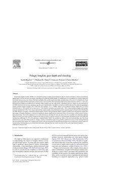 Pelagic longline gear depth and shoaling