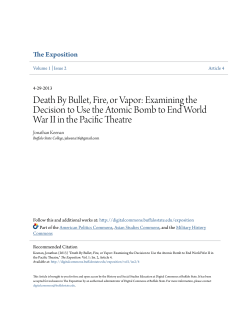 Death By Bullet, Fire, or Vapor: Examining the Decision to Use the