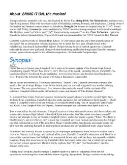 About BRING IT ON, the musical