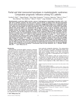 Partial and total monosomal karyotypes in