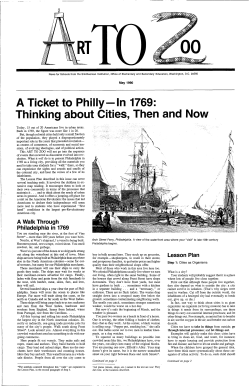 A Ticket to Philly - In 1769
