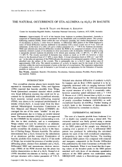 THE NATURAL OCCURRENCE OF ETA-ALUMINA