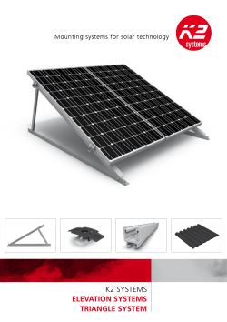 K2 SyStemS ELEVATION SYSTEMS TRIANGLE - krannich