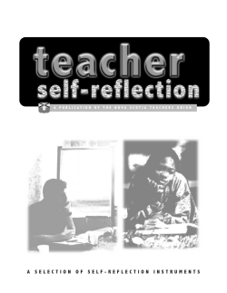 Teacher Self Reflection