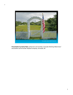 Presentation Slides and Notes from Hardy Plyler