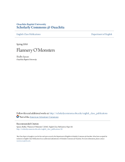 Flannery O`Monsters - Scholarly Commons @ Ouachita