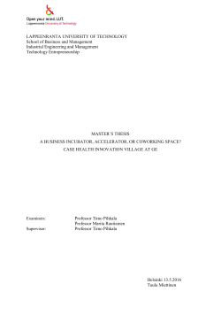 LAPPEENRANTA UNIVERSITY OF TECHNOLOGY School