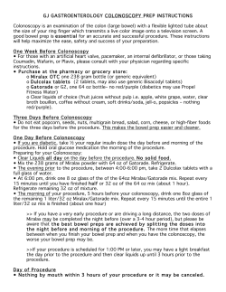 GJ GASTROENTEROLOGY COLONOSCOPY PREP