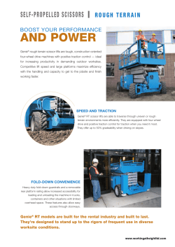 GENIE 4390 RT SPECIFICATIONS
