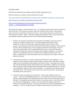 Student Reactions to 2016 Presidential Election