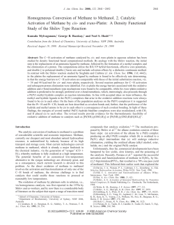 Homogeneous Conversion of Methane to Methanol. 2. Catalytic