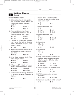 Multiple Choice 5