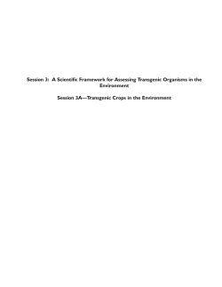 Session 3: A Scientific Framework for Assessing