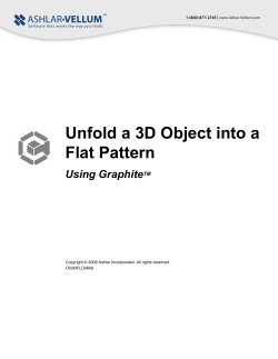 Unfold a 3D Object into a Flat Pattern - Ashlar