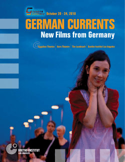 Broschure German Currents 2010 - Goethe