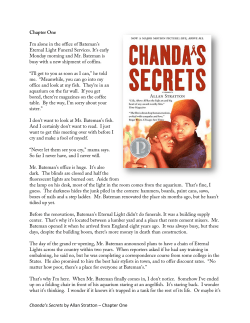 to read an excerpt from Chanda`s Secrets