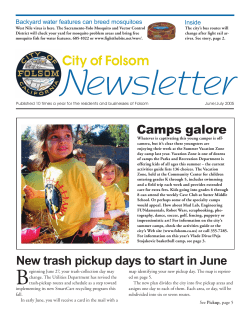 City of Folsom Newsletter