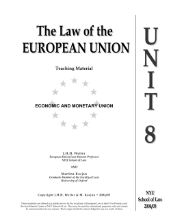 Economic and Monetary Union