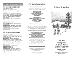 Nevada County Hiking Brochure - Penn Valley Area Chamber of