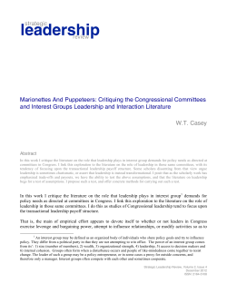 PDF - Strategic Leadership Review