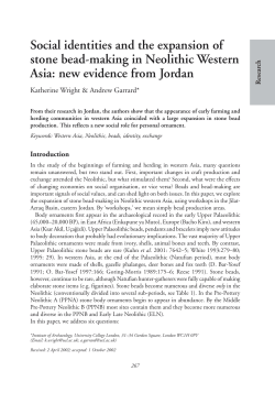 Social identities and the expansion of stone bead-making in