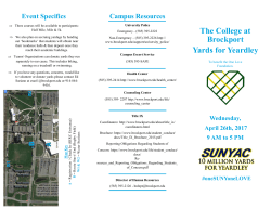 The College at Brockport Yards for Yeardley #oneSUNYoneLOVE