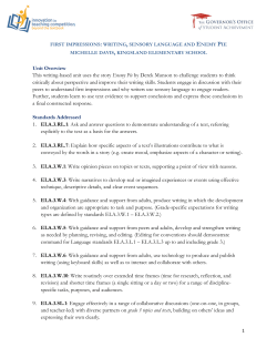 Daily Lesson Plans - Georgia Standards