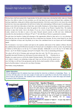 Careers Fair – Speaker Request.