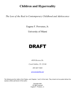 Children and Hyperreality
