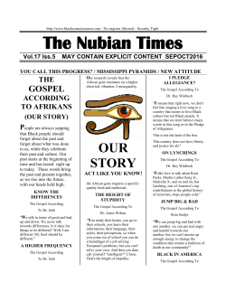 The Nubian Times - Black Consciousness