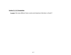 Permutations