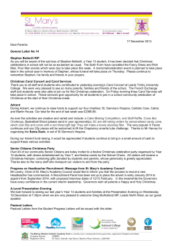 17 December 2013 Dear Parents General Letter No 14 Stephen