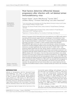 Host factors determine differential disease progression after