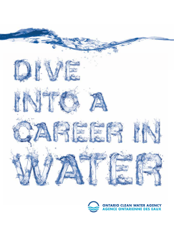 Dive into a Career in Water - Ontario Clean Water Agency