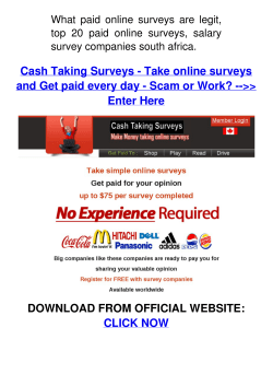 Check Cash Taking Surveys - Take online surveys
