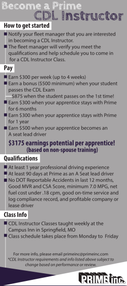 CDL Instructor
