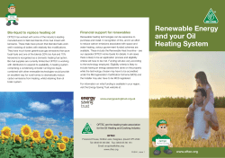 Renewable Energy and your Oil Heating System
