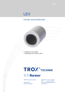 L&Oslash;V-R LEV - TROX Auranor Norge AS