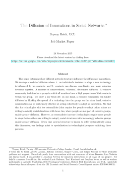 The Diffusion of Innovations in Social Networks