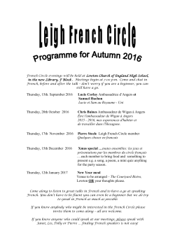 French Circle Autumn 2016